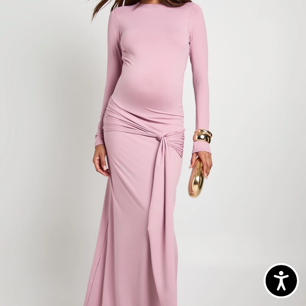 NWT Elegant Pink Maternity Dress